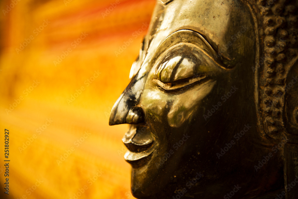 The Buddha face used as an amulet of Buddhism in Asia. The Buddha face used as an amulet of Buddhism in Asia.