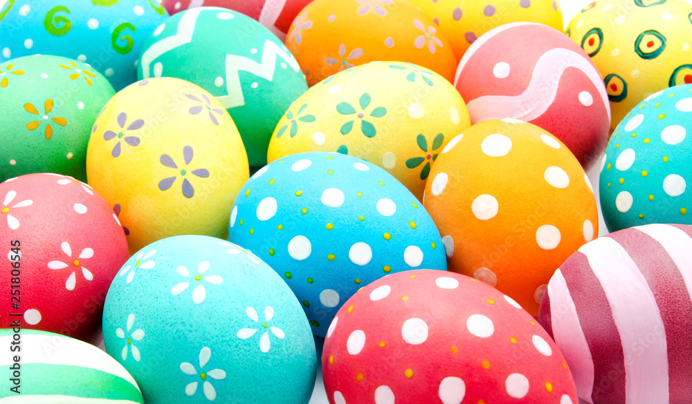Perfect colorful handmade easter eggs Perfect colorful handmade easter eggs