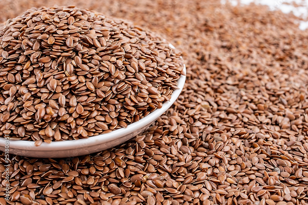 Obraz premium Full screen of flaxseed
