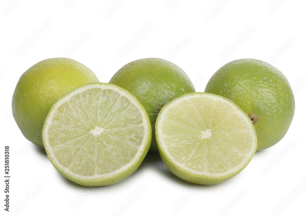 Jam in cup with lemon lemon on white background Jam in cup with lemon lemon on white background