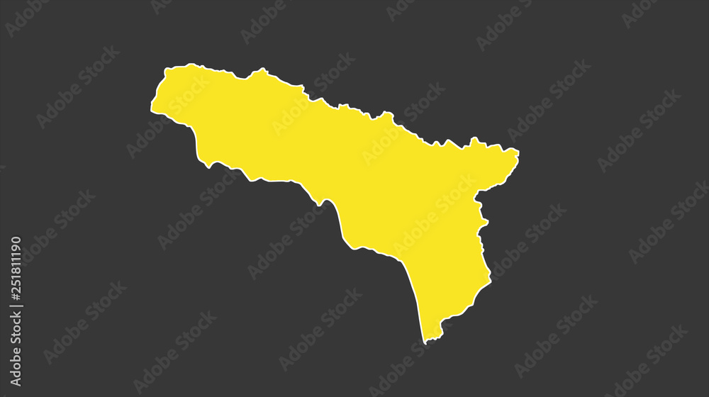 Abstract flat colorful Abkhazia map. Abstract flat colorful Abkhazia map.