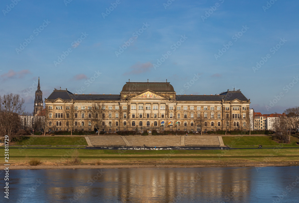 Building of the Saxon State Ministry of Culture in Dresden, Germany