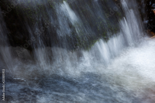Water flowing over rocks in creek