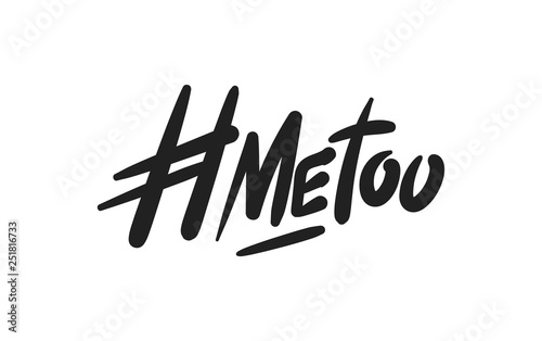 Metoo hashtag signs. Number sign, hash, or pound sign. Hand painted symbols isolated on a white background. Vector illustration