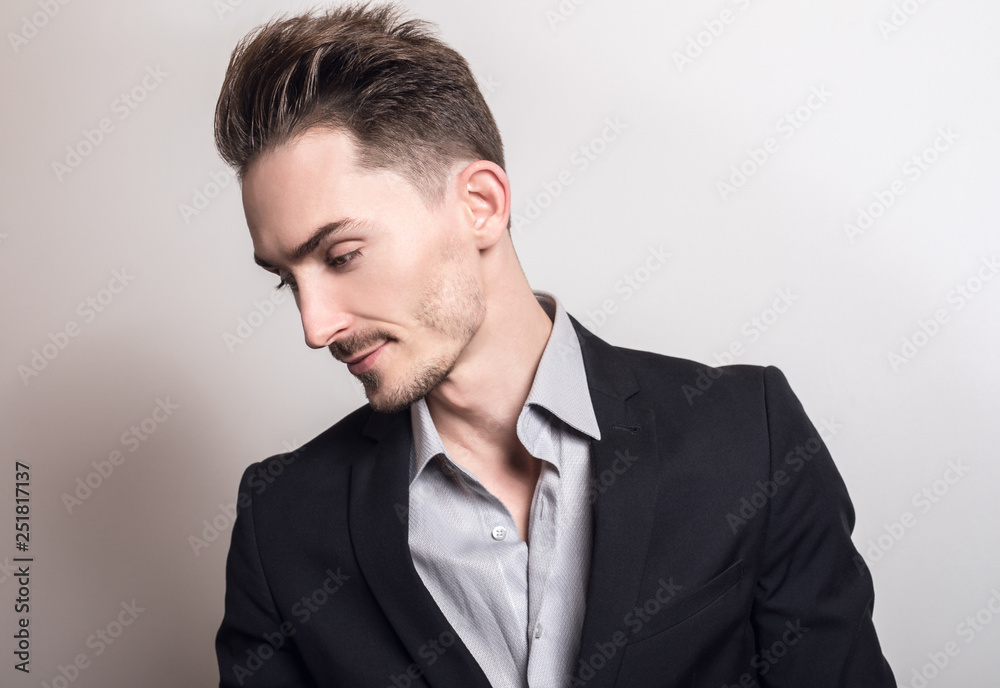Handsome young elegant man in costume. Handsome young elegant man in costume.
