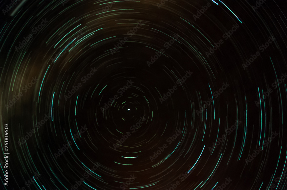 Long exposure of the sky seen at night with thousands of stars Long exposure of the sky seen at night with thousands of stars