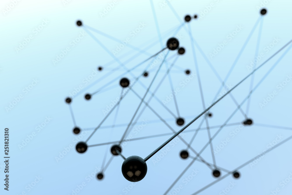 3d rendering, lines and dots with chemistry background 3d rendering, lines and dots with chemistry background