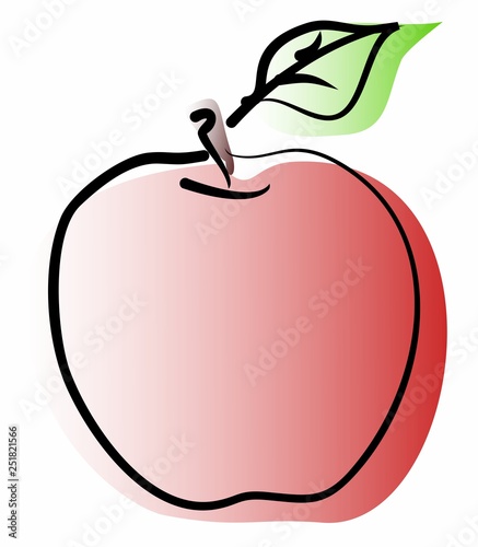 a red apple