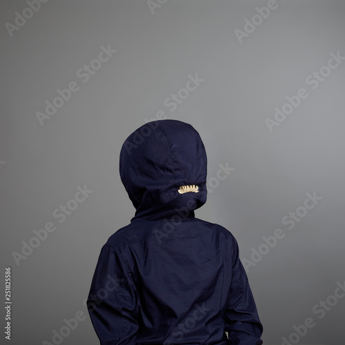 Boy in hood