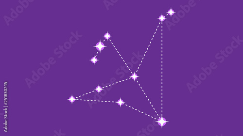 Aquila constellation vector design