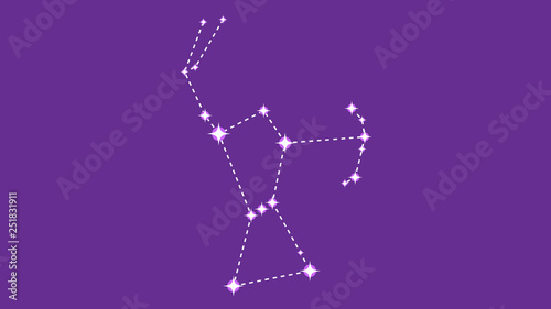 Orion constellation vector design photo