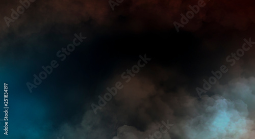 Abstract Smoke on black Background 