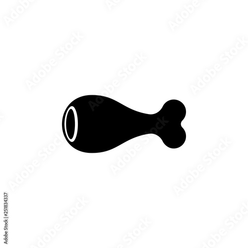 bone, chicken, leg icon. Element of bakery and desert isolated icon. Premium quality graphic design icon. Signs and symbols collection icon for websites, web design