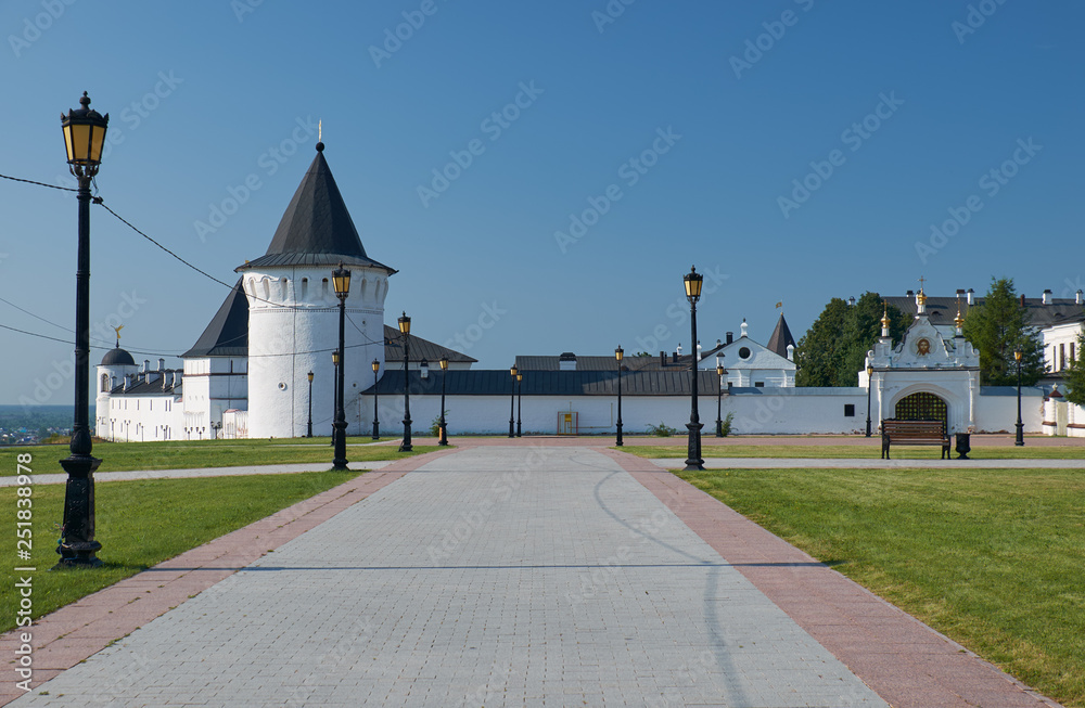 Orlovskaya tower and northern holy gates of Tobolsk Kremlin. Tobolsk. Tyumen Oblast. Russia