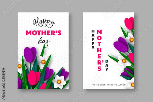 Happy Mothers day greeting posters.