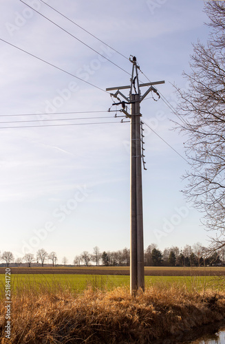 electric pole and wires © Hana