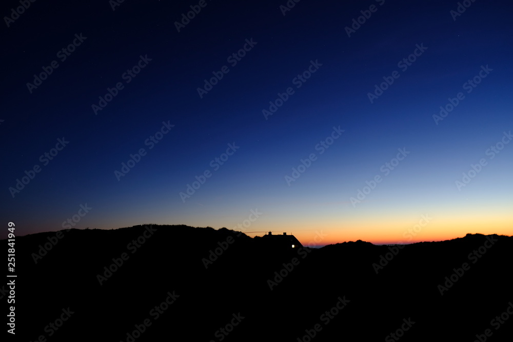 Naklejka premium night with house