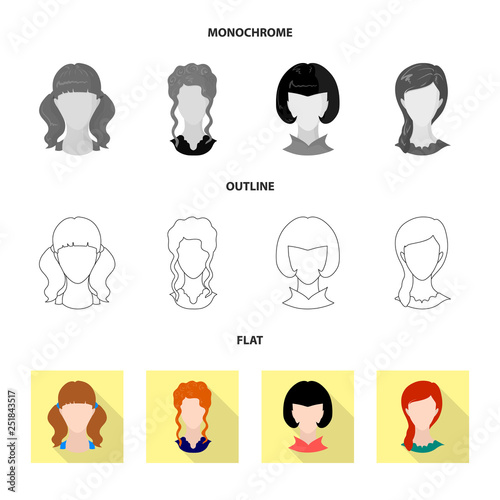 Isolated object of professional and photo icon. Collection of professional and profile vector icon for stock.