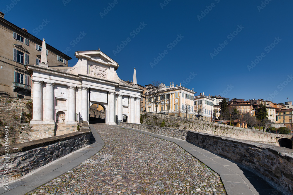 The main door of upper Bergamo: Porta San Giacomo