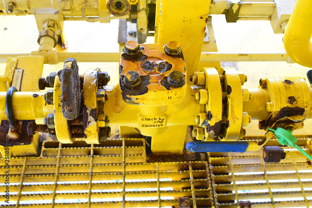 PM and Inspection check valve on closed drain sump pump process,Oil and gas offshore platform. PM and Inspection check valve on closed drain sump pump process,Oil and gas offshore platform.