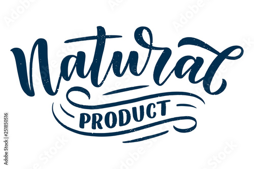 Lettering quote, great design for any purposes. Vector slogan. Tasty breakfast. Diet food. Pasture, healthy nutrition.