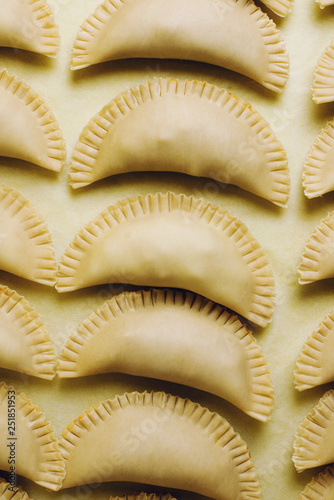 Empanadas in Rows