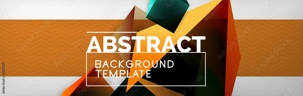Triangular 3d geometric shapes composition, abstract background Triangular 3d geometric shapes composition, abstract background