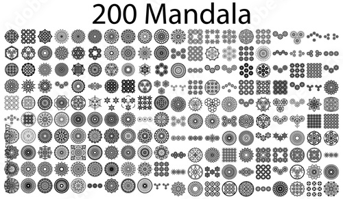 various mandala collections - 200 photo