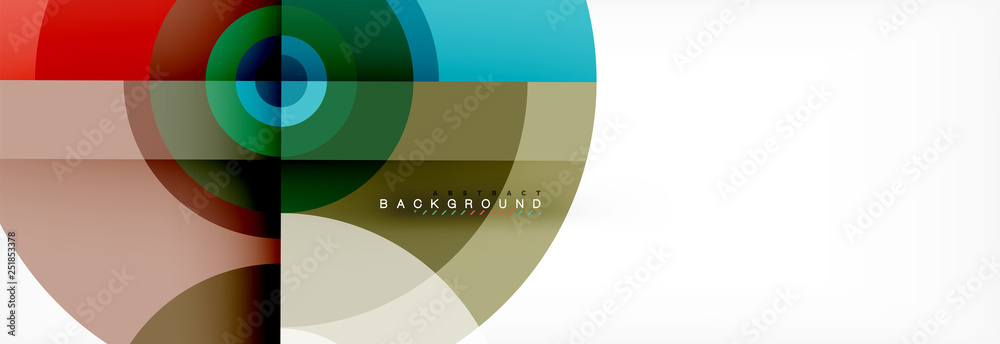 Round circles and triangles abstract background Round circles and triangles abstract background