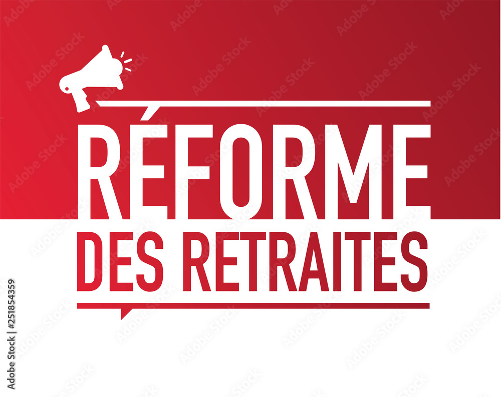 Réforme des retraites Stock Vector | Adobe Stock