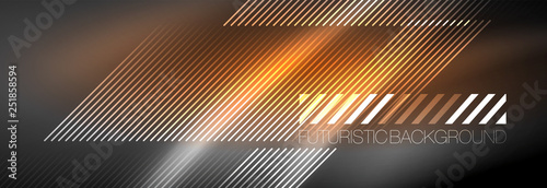 Shiny glowing lights neon color design background