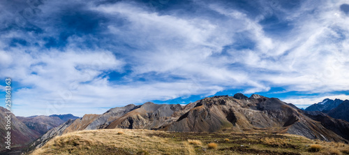 Panoramic view of the Rochail in the National Park of the Ecrins.