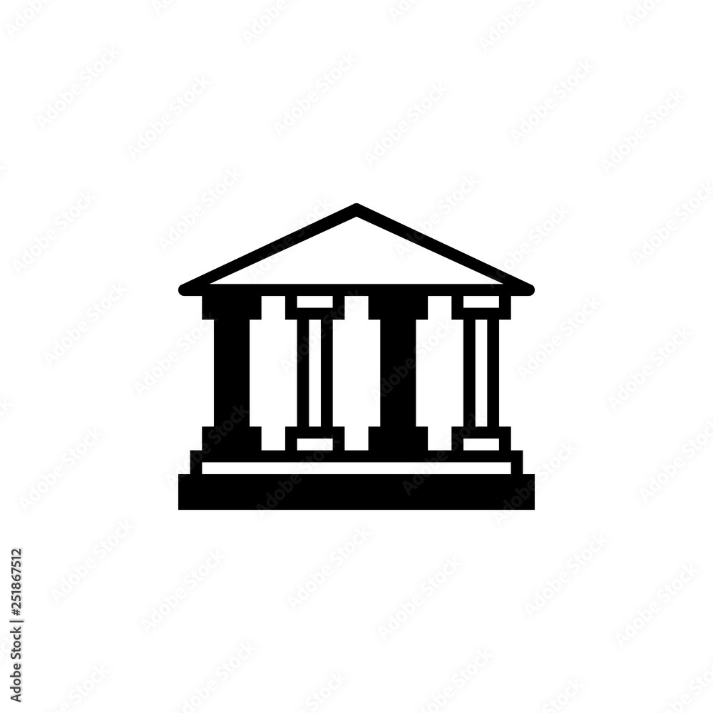 Bank icon vector. Bank vector design. sign design. flat style. Vector EPS 10 Bank icon vector. Bank vector design. sign design. flat style. Vector EPS 10