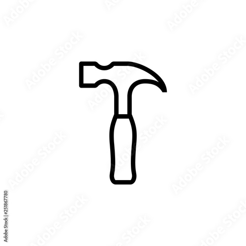 Hammer icon vector. Hammer vector design. sign design. flat style. Vector EPS 10