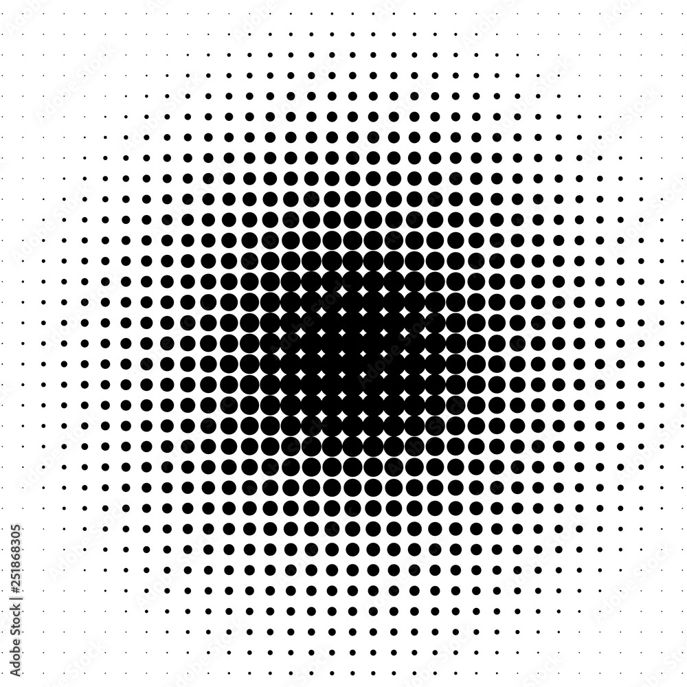 Background of black dots on the white 