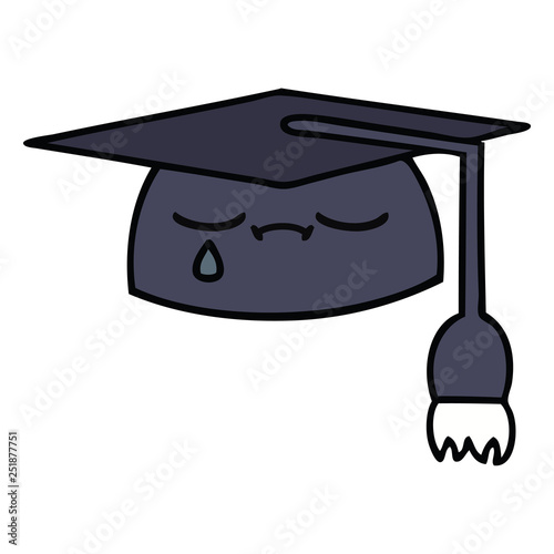 cute cartoon graduation hat