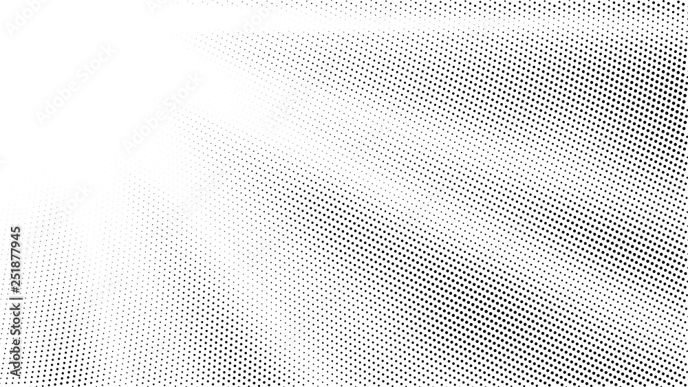 Halftone gradient sun rays pattern. Abstract halftone vector dots background. Summer dots pattern. Pop Art, Comic small dots. Star rays halftone poster. Shine, explosion. Radial, sunrise rays