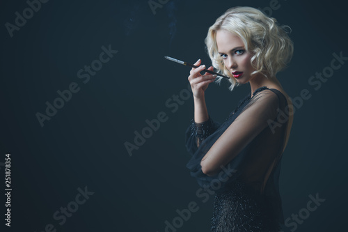 cigarette and woman