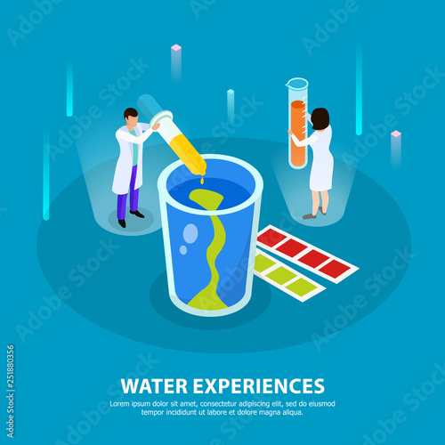 Water Purification Isometric Composition