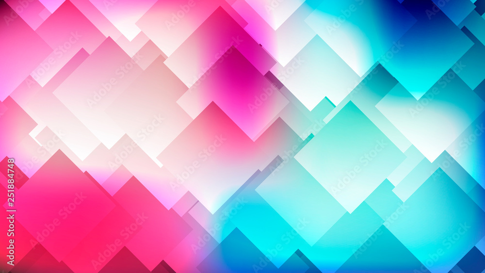 Modern abstract colorful gradient background with rhombuses, squares. Geometric poster, banner. Vector illustration. Modern abstract colorful gradient background with rhombuses, squares. Geometric poster, banner. Vector illustration.