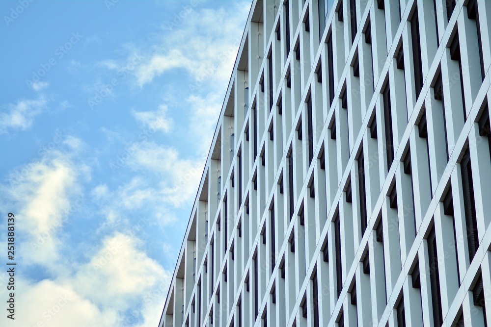 Tthe windows of a modern building for offices Tthe windows of a modern building for offices