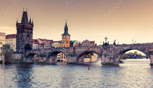Stunning image of Charles bridge in Prague. © Leonid Tit