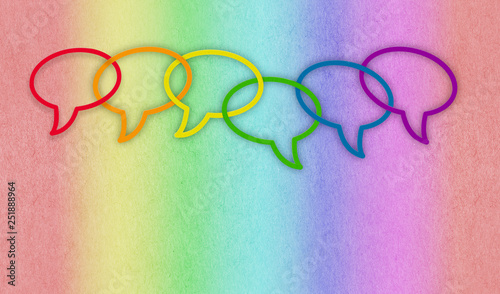 Conversations Cut Paper Speech Bubbles