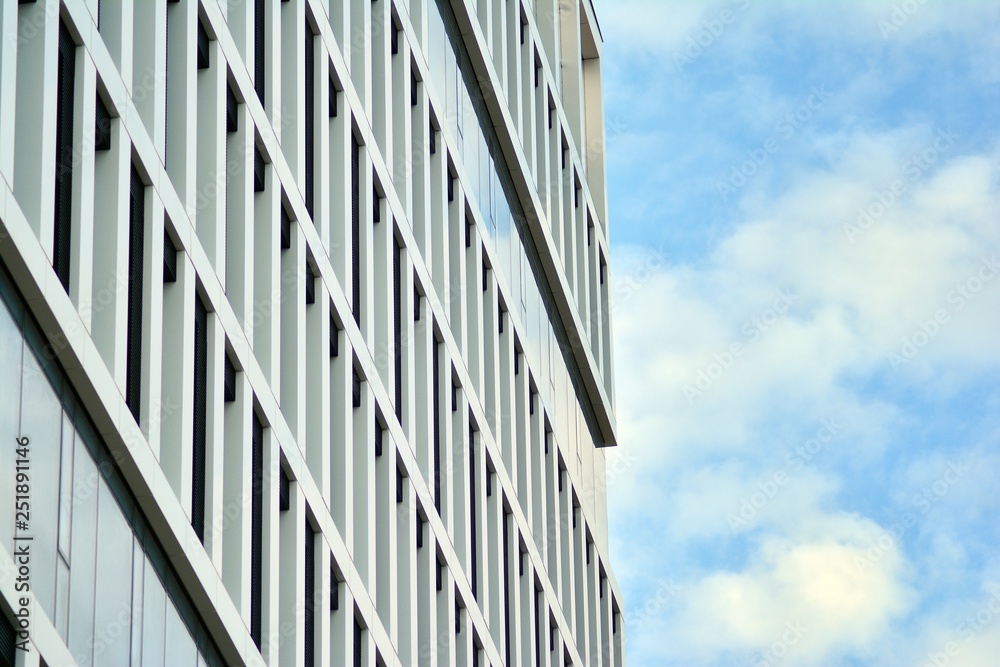 Tthe windows of a modern building for offices Tthe windows of a modern building for offices