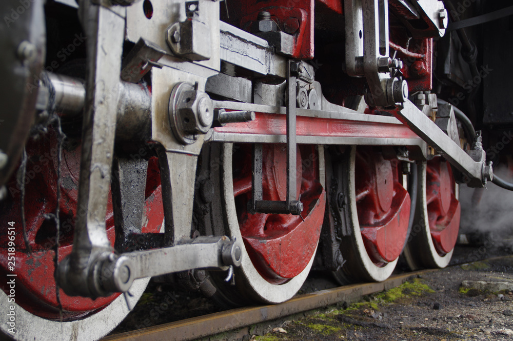 Steam locomotive wheels