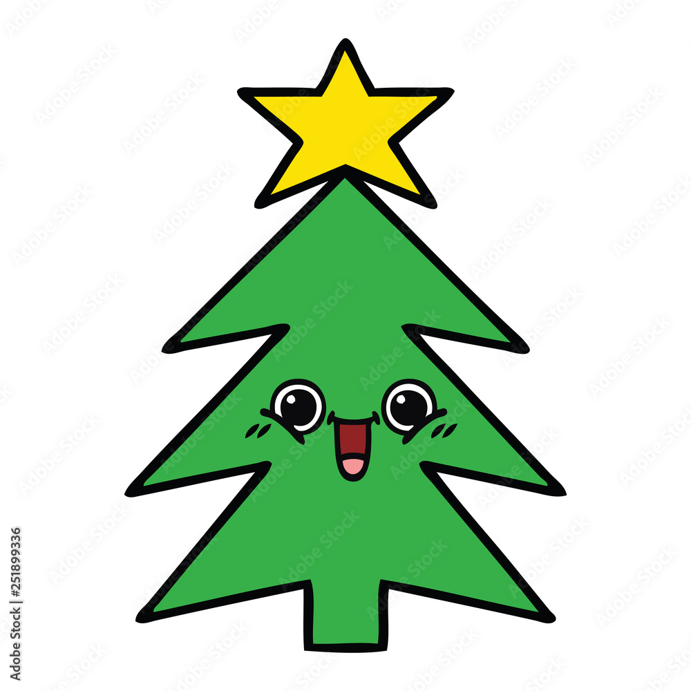 cute cartoon christmas tree cute cartoon christmas tree