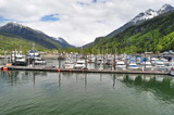 Boat Marina in Skagway, Alaska, USA