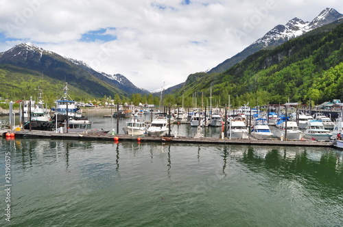 Boat Marina in Skagway, Alaska, USA