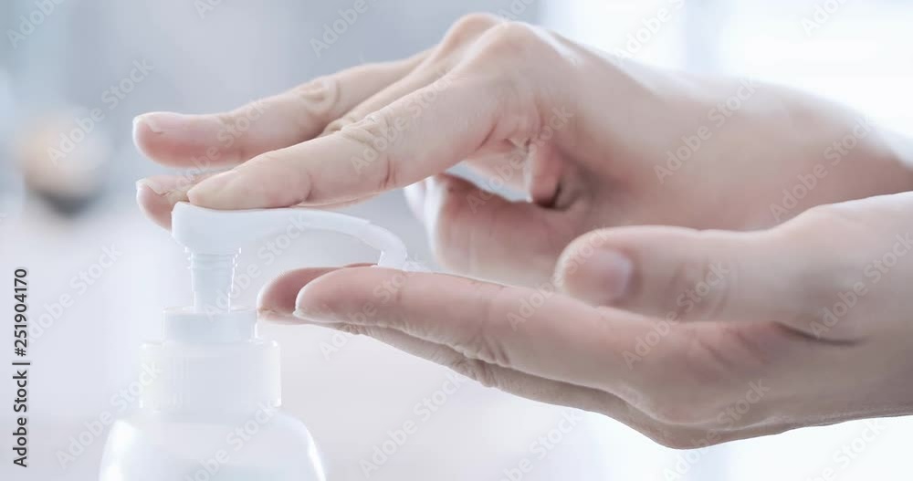 Beauty woman use cream or lotion Beauty woman use cream or lotion