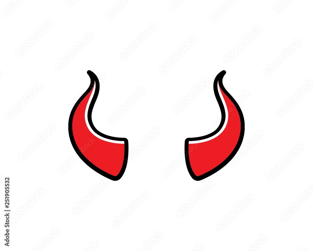 devil horn,animal horn logo icon vector devil horn,animal horn logo icon vector